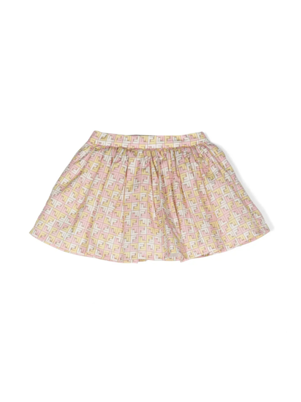 

Юбка с логотипом FF Fendi Kids, розовый