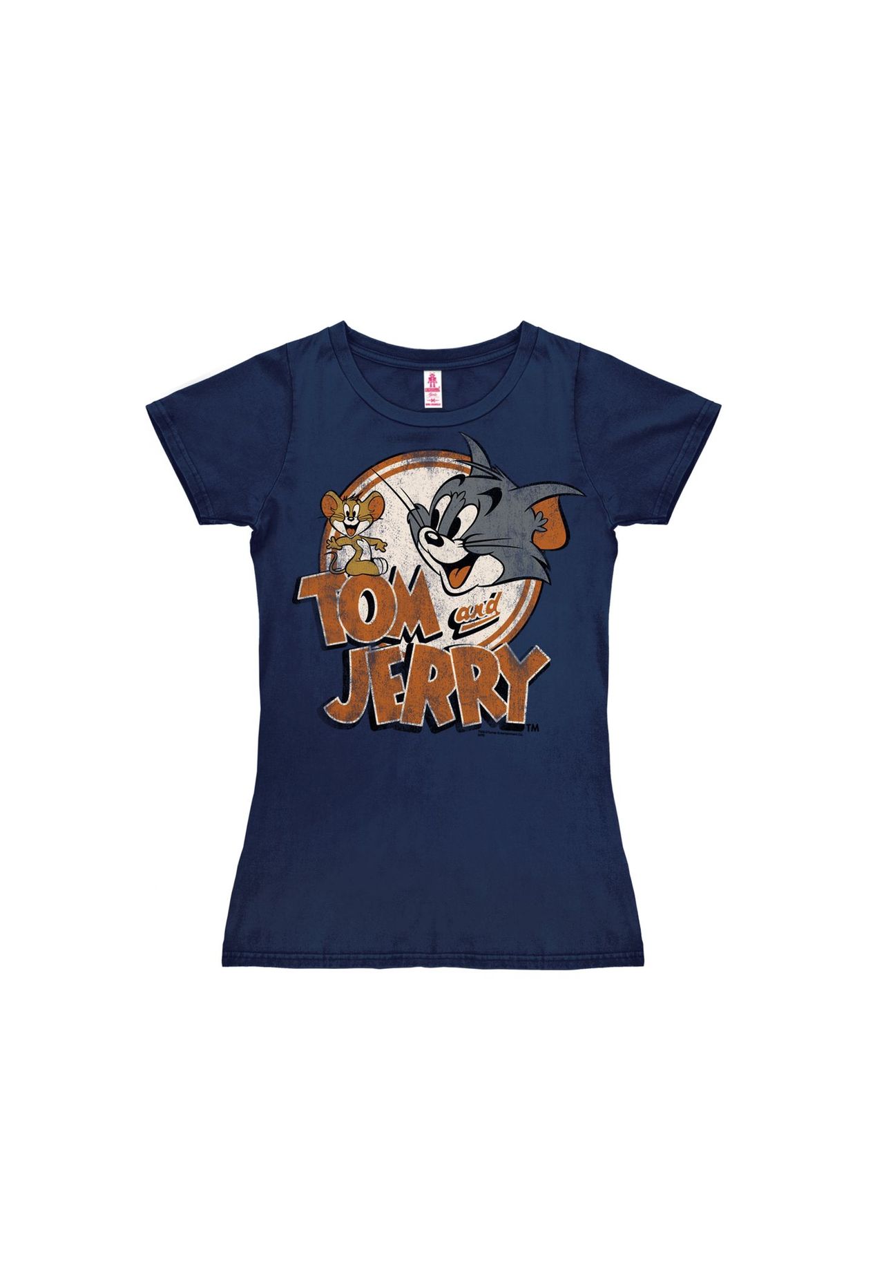 

Новая футболка для девочек с логотипом Tom & Jerry LOGOSHIRT, темно-синий