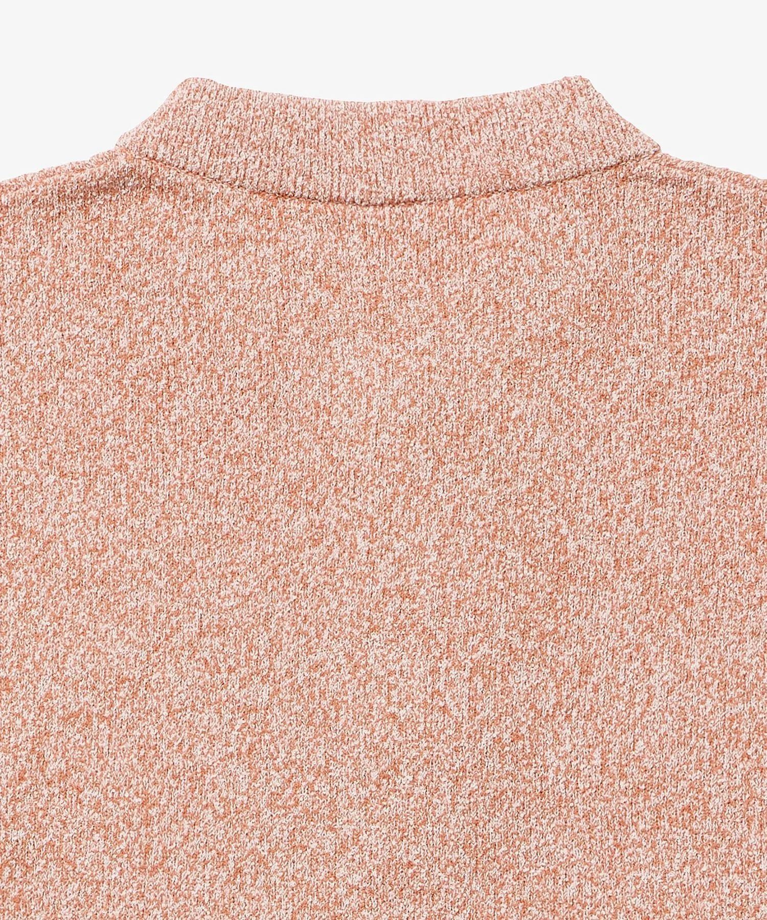 Вязаный свитер Хенли из букле LACOSTE, Orange — фото 4