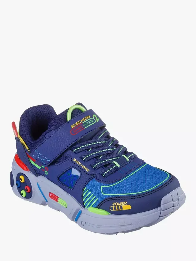 Детские кроссовки Game Kicks Gametronix 20, темно-синие/разноцветные Skechers — фото 2