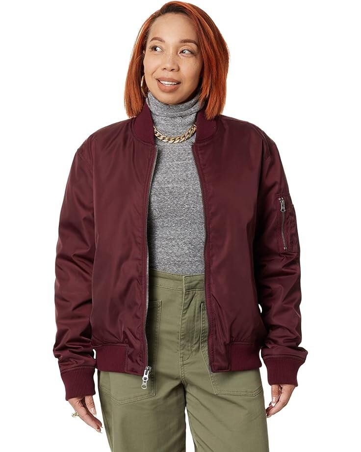

Куртка LABEL Go-To Bomber, бордовый