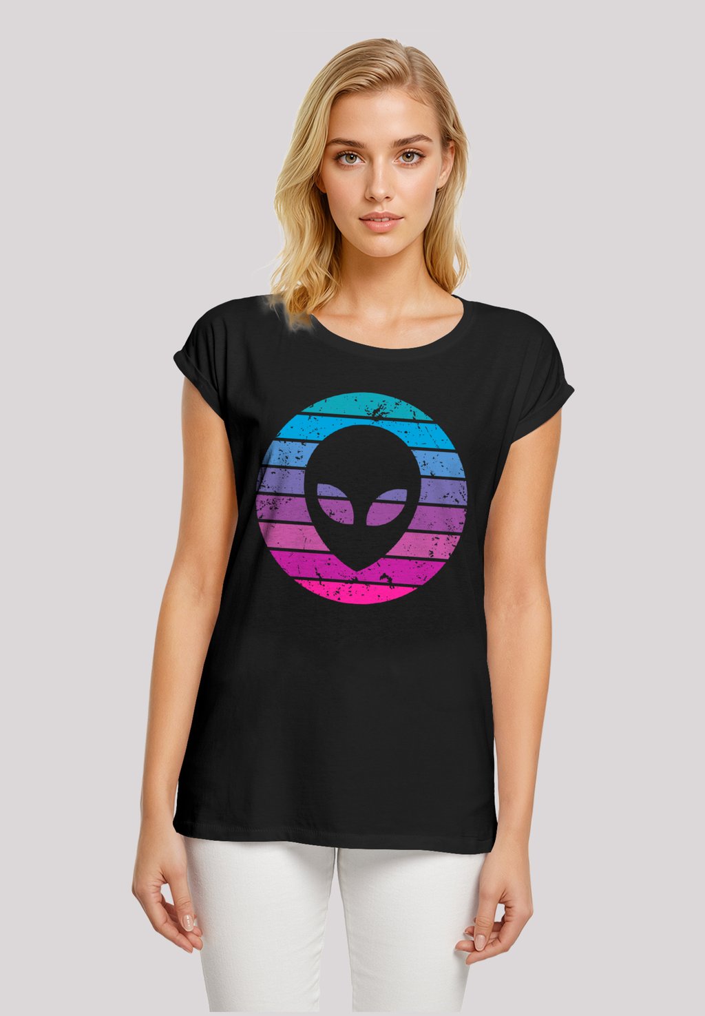 

Футболка с принтом ALIEN KOPF F4NT4STIC, черный