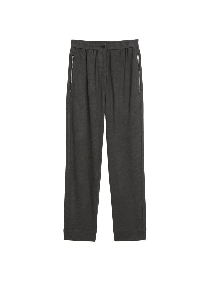 

Брюки из саржевого джерси обычного кроя темно-серого цвета Marc O'Polo