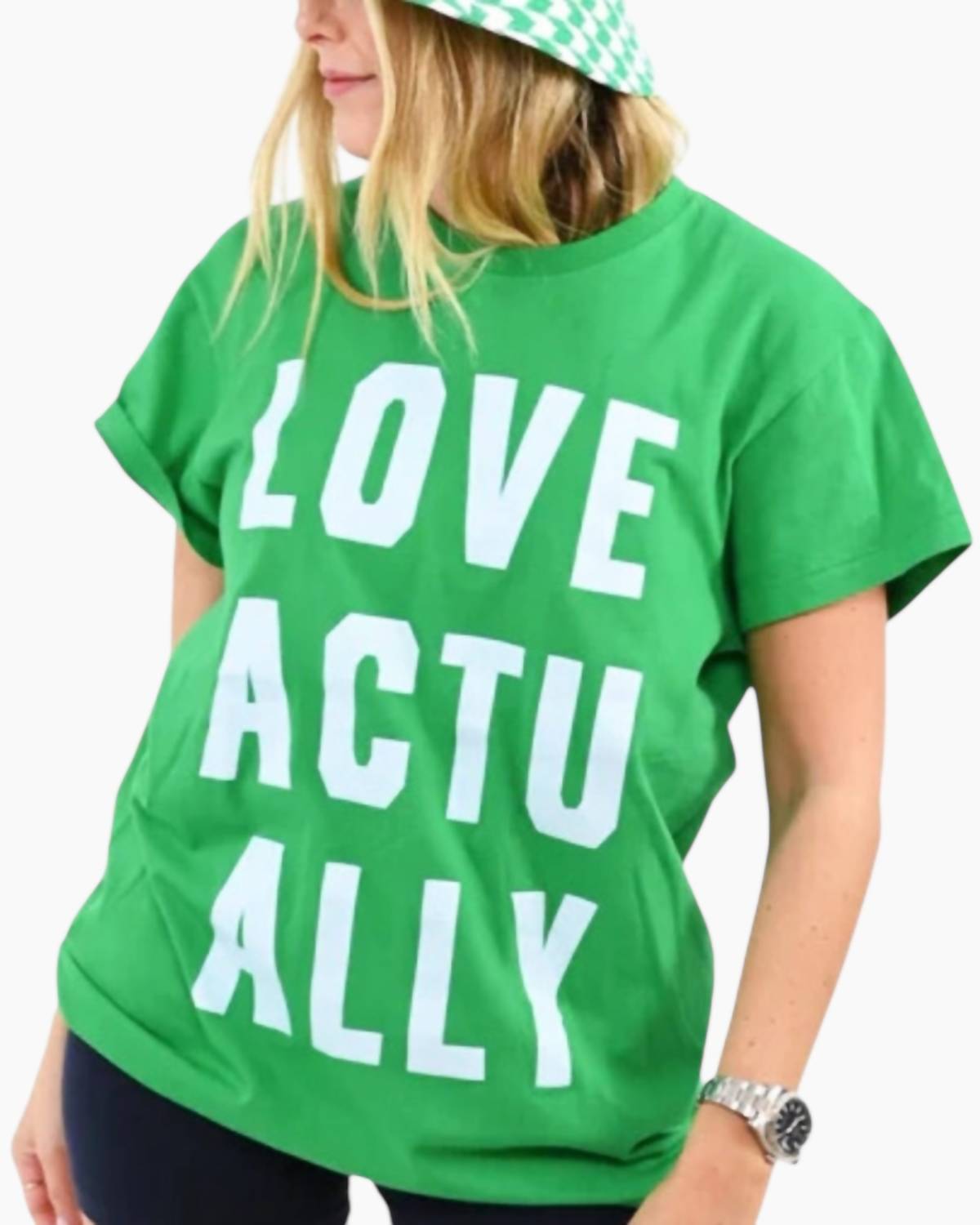 

Футболка I Heart Tee Love Actually в зеленом цвете KERRI ROSENTHAL