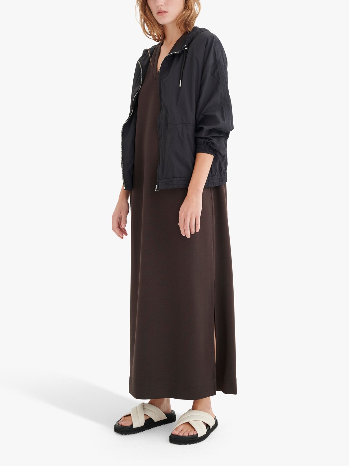 

Платье макси свободного кроя InWear Issa, трюфель