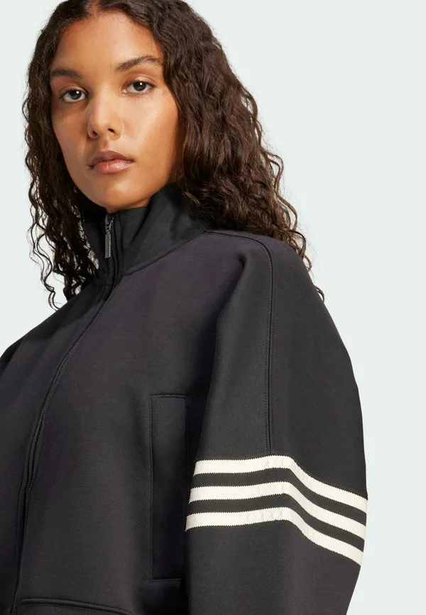 Спортивная толстовка neuclassics на молнии Adidas Originals, Black Cream White — фото 3