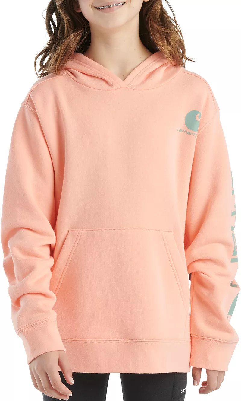 

Толстовка с рисунком для девочек Carhartt, цвет Peach Amber