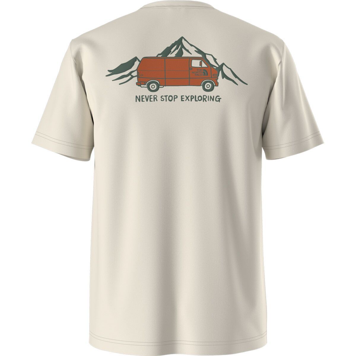 

Короткий рукав уличная графическая футболка The North Face, белый