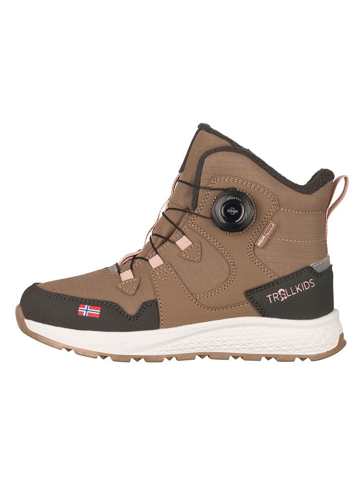 

Зимние ботинки Берген светло-коричневого цвета Trollkids
