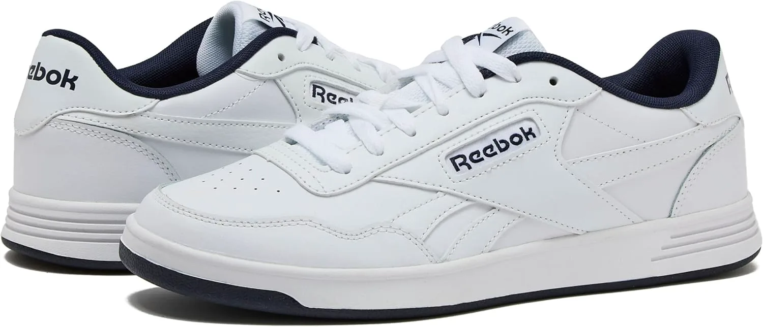 Мужские кроссовки Reebok Court Advance - повседневные теннисные туфли, размеры с 6 по 15, белый/синий — фото 2