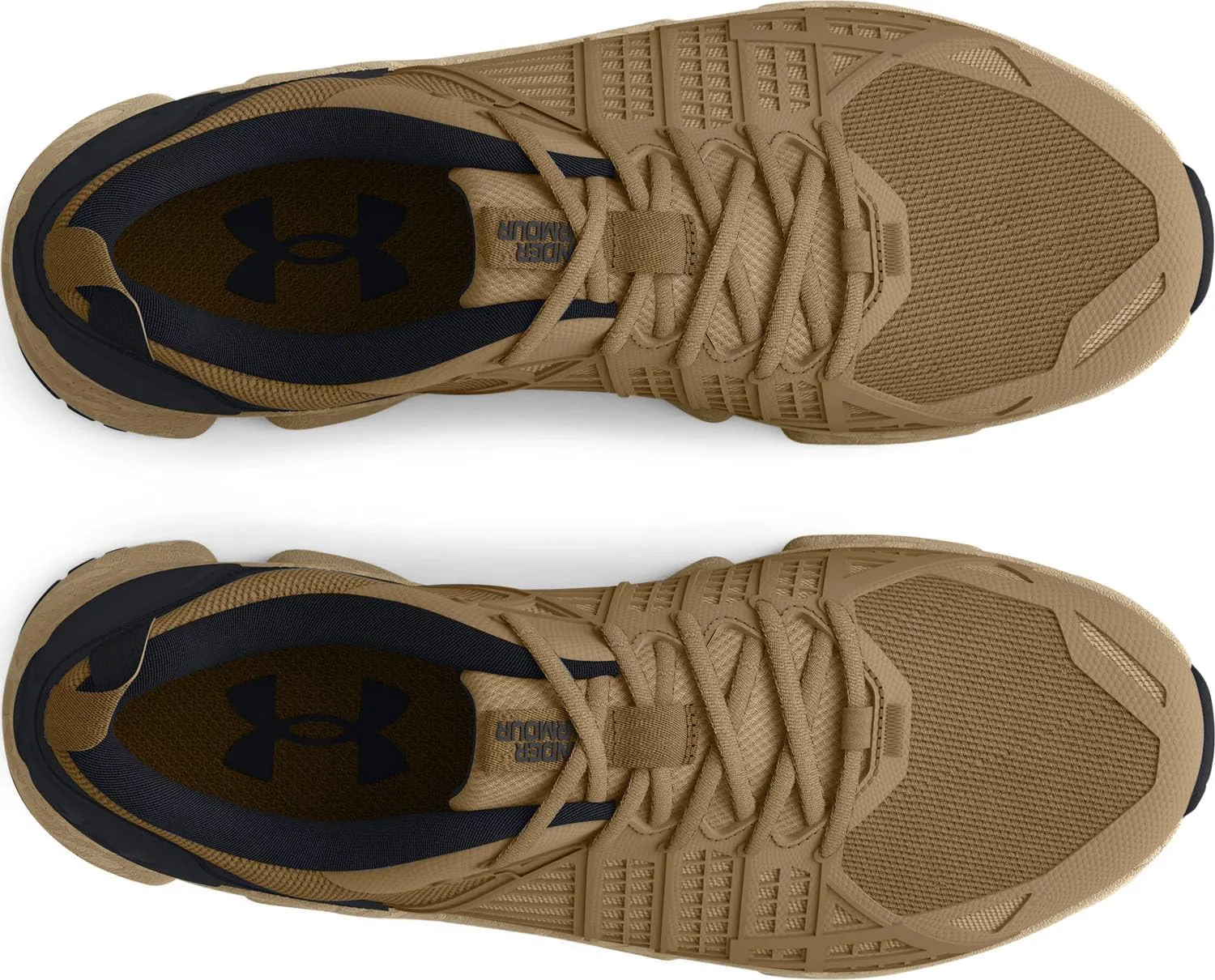 Мужские кроссовки для бега Under Armour Micro G Strikefast Trail, хаки/черный — фото 4