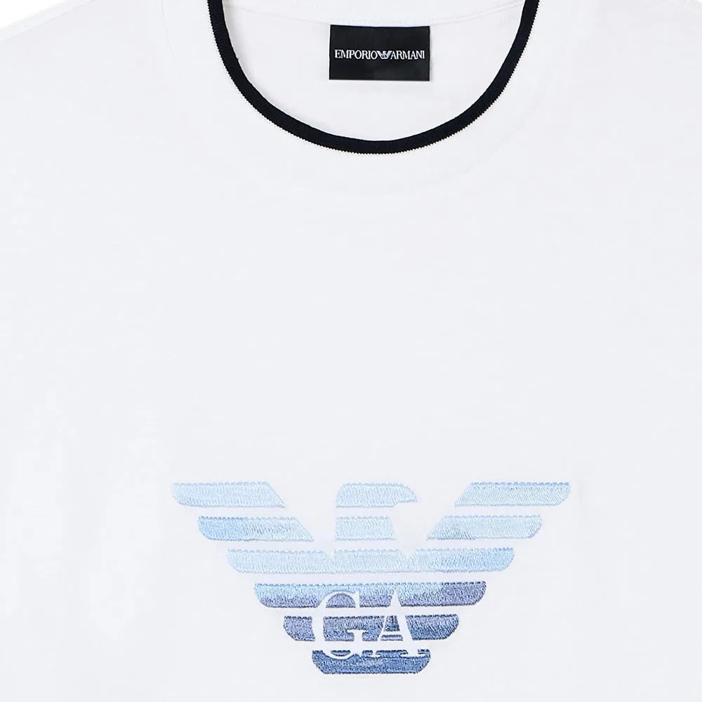 Футболка Slim Fit EMPORIO ARMANI, White — фото 2