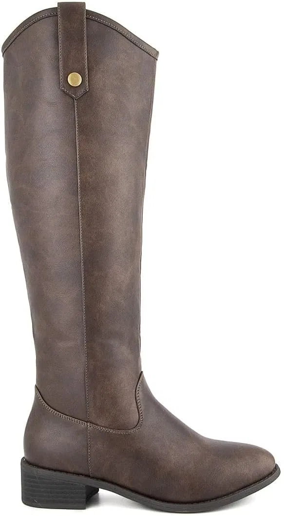 ЛОНДОНСКИЙ ТУМАН Благородные высокие ботинки для верховой езды LONDON FOG, 2-Dk Brown Distressed — фото 2