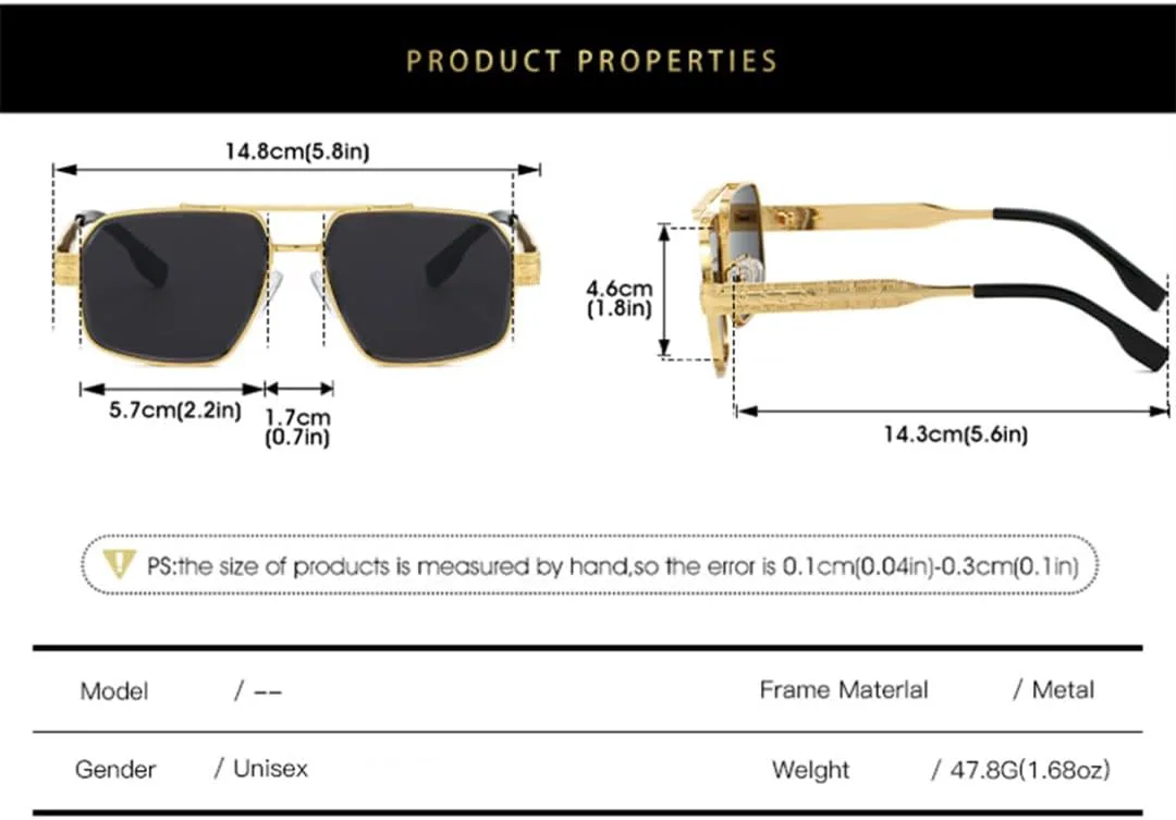 

Солнцезащитные очки с двойной перемычкой и градиентным переходом для женщин, роскошная оправа, для мужчин, защита от УФ-излучения UV400 SZVVBKK, Golden Blue