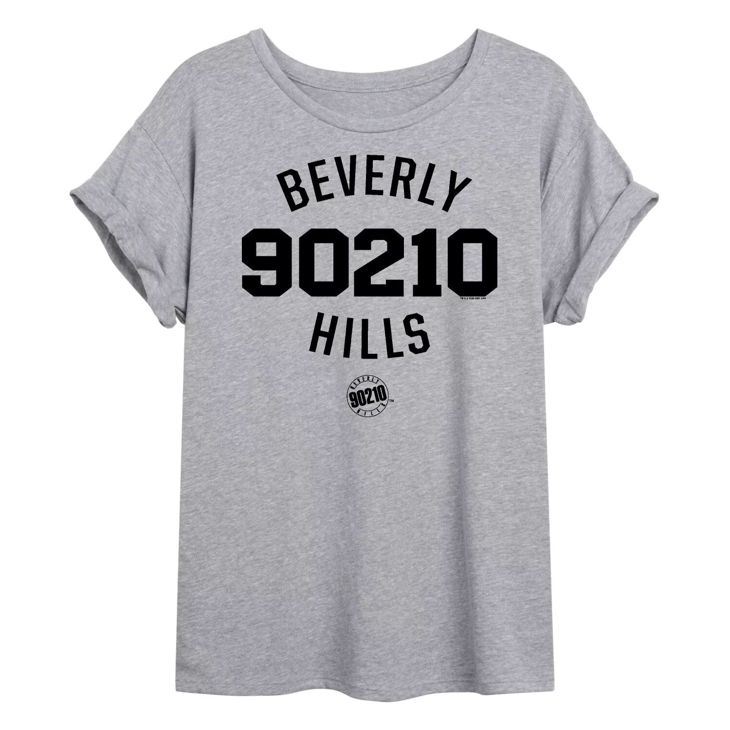 

Футболка большого размера с графическим рисунком Beverly Hills 90210 для юниоров Varsity Licensed Character