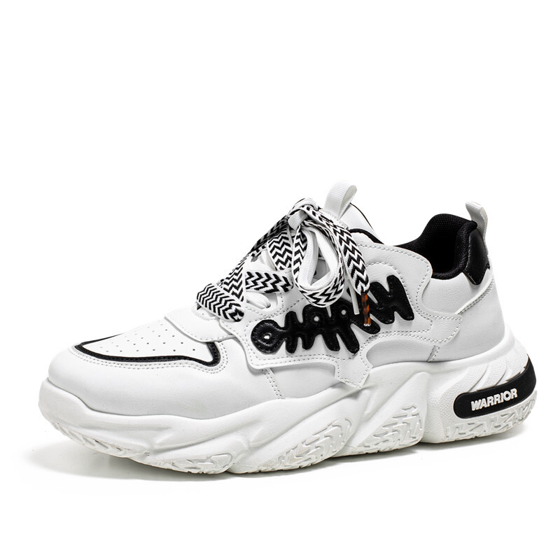 

Кроссовки WARRIOR Chunky Sneakers Men Low-top Black, белый/черный