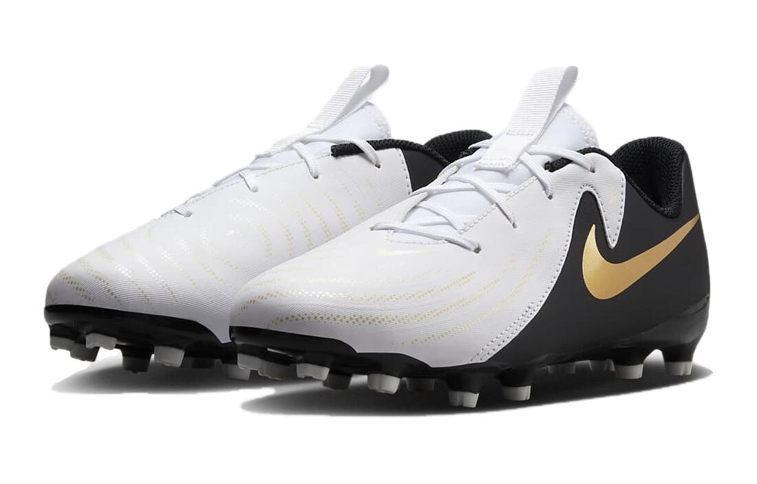 Детские футбольные бутсы Nike GS, White/Black — фото 3