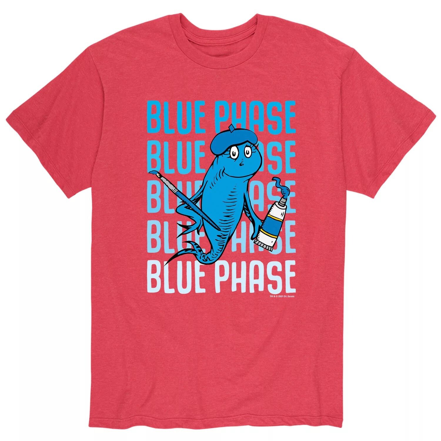 

Мужская футболка Dr. Seuss Blue Phase Fish Licensed Character