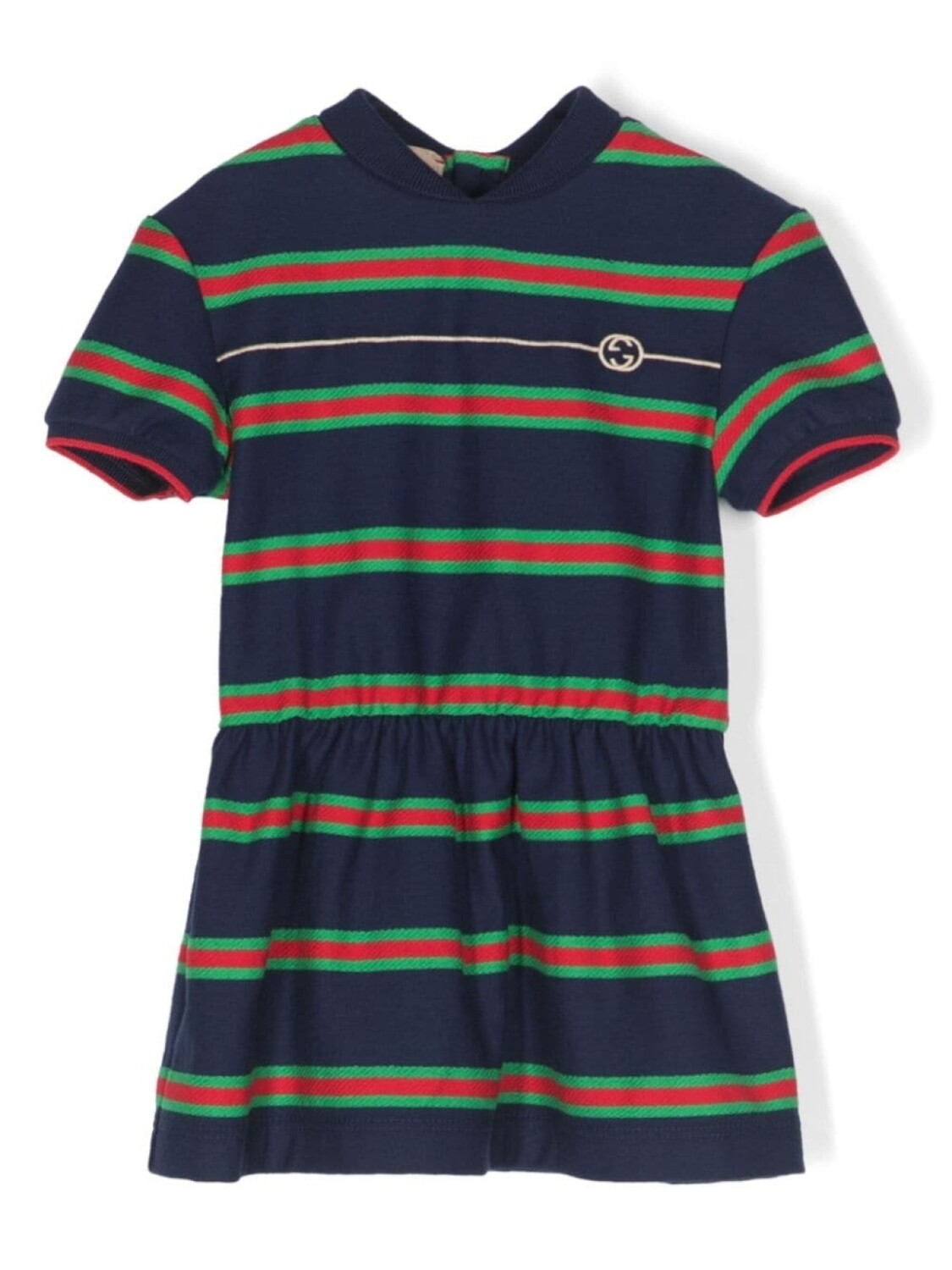 

Gucci Kids платье с отделкой Web, синий