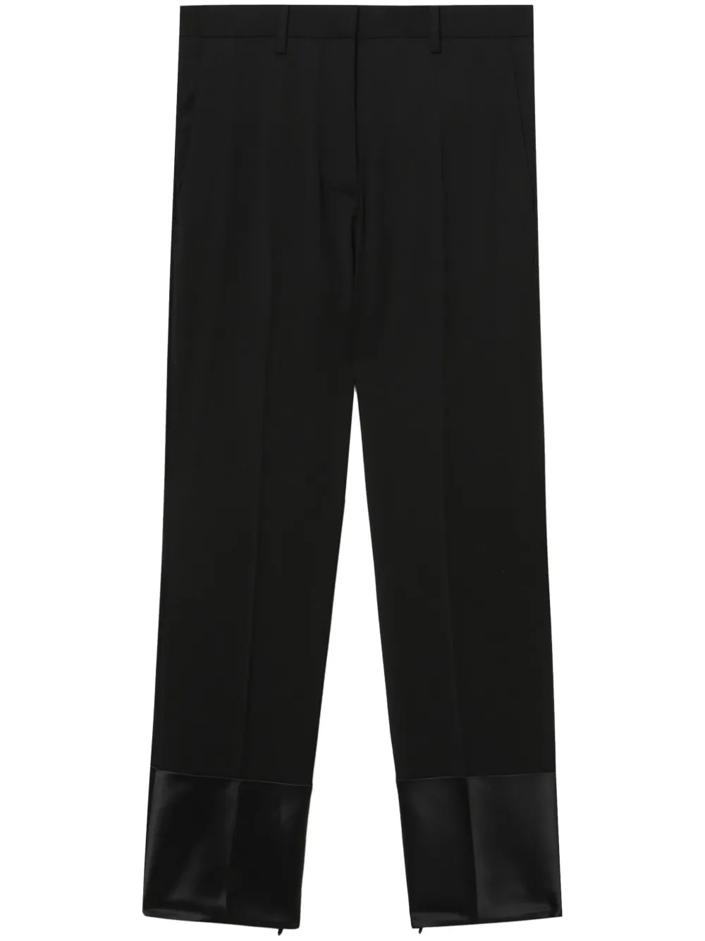 

Узкие шерстяные брюки Helmut Lang, черный