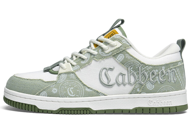 

Кроссовки Cabbeen Skateboarding Shoes Men Low-top, зеленый