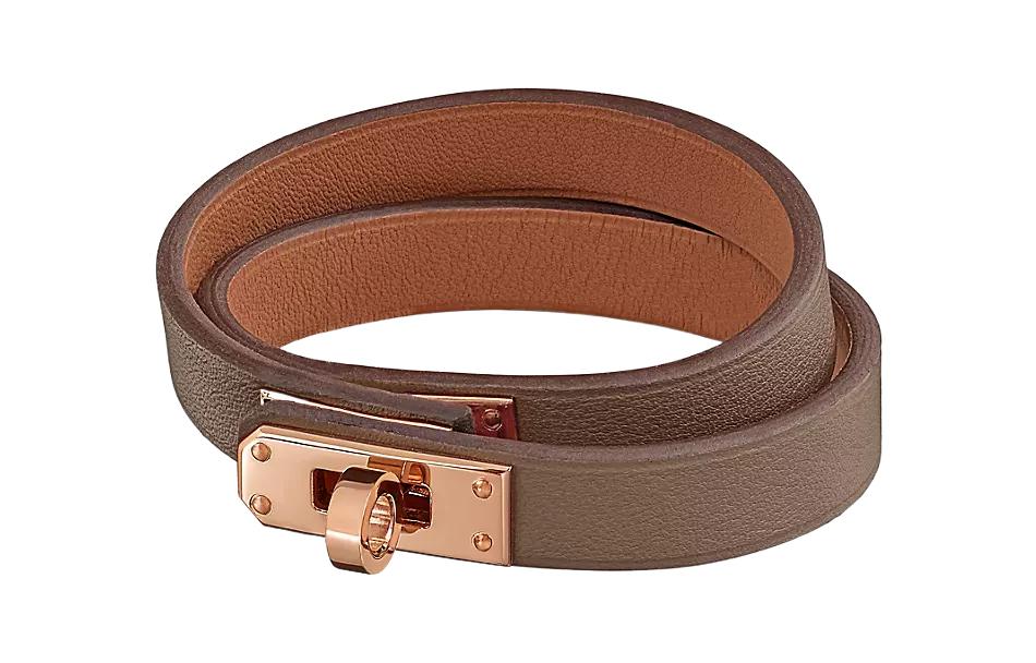 

Браслеты из телячьей кожи для женщин HERMES, коричневый