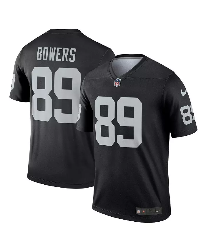 

Мужская футболка Brock Bowers черная Las Vegas Raiders Team Legend Nike