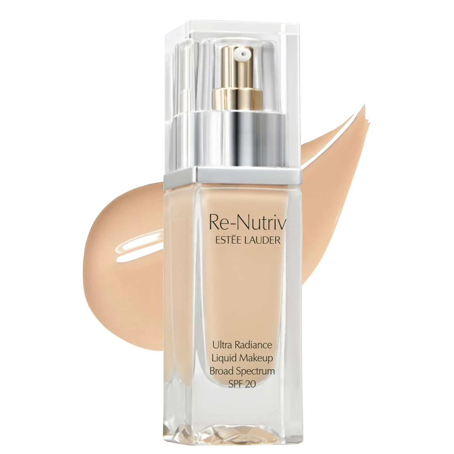 Жидкая тональная основа Estée Lauder Re-Nutriv Ultra Radiance SPF 20 | Роскошная, увлажняющая, стойкая, 30 мл, 2W0 Warm Vanilla - Light-medium with warm yellow undertone