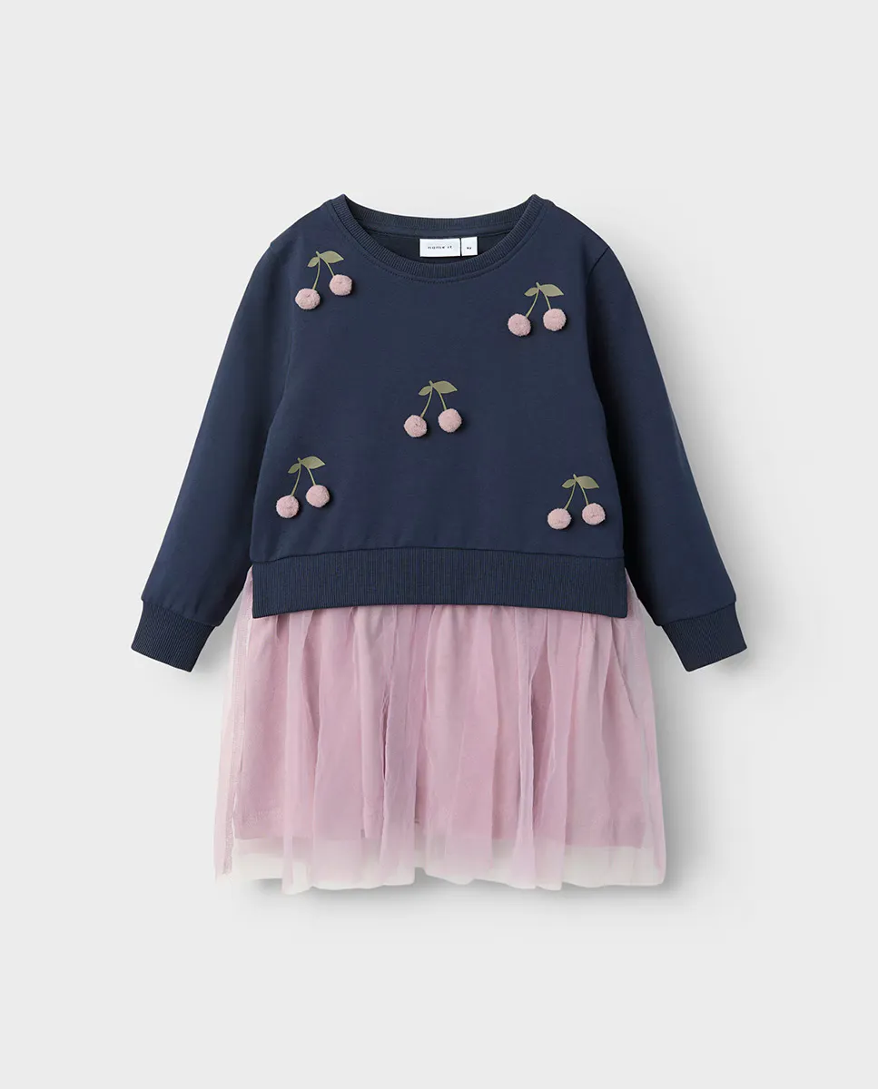 

Платье для девочки с фатином name it, цвет Rosa