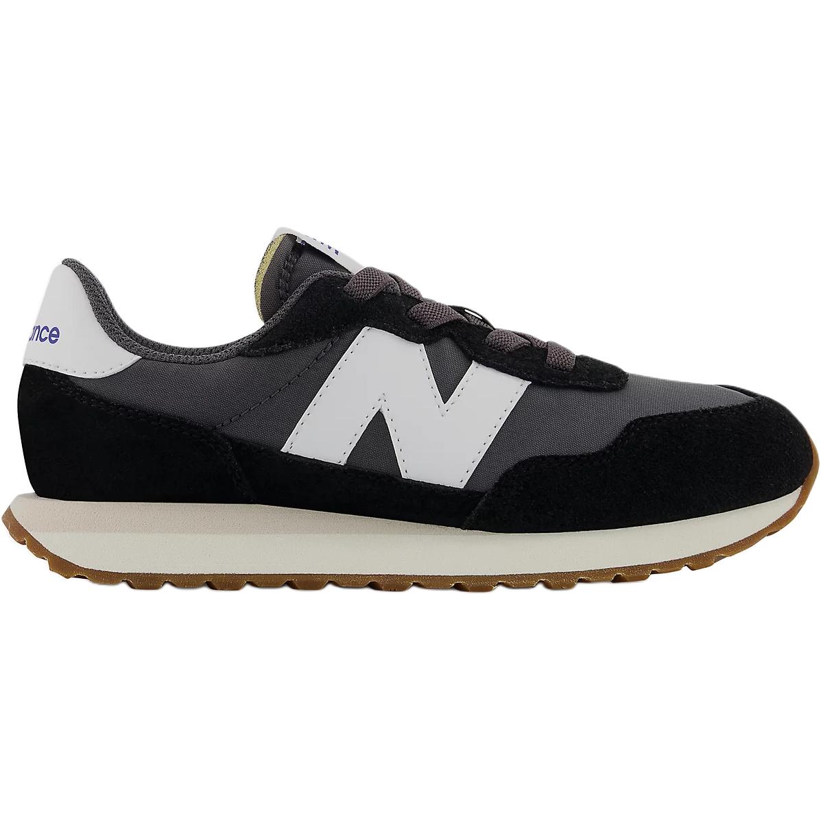 New Balance Кроссовки для бега NB 237 Low Top детские черные серые для детей 3-7 лет — фото 4