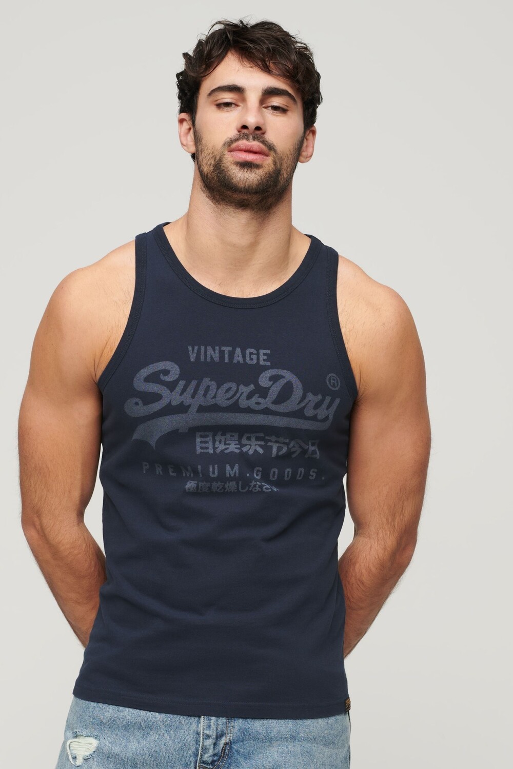 

Классическая блузка без рукавов vl Heritage Superdry, синий