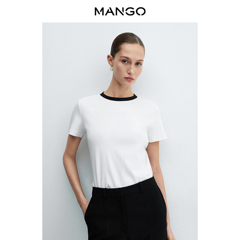 

Женский топ Mango в европейском стиле, бежевый