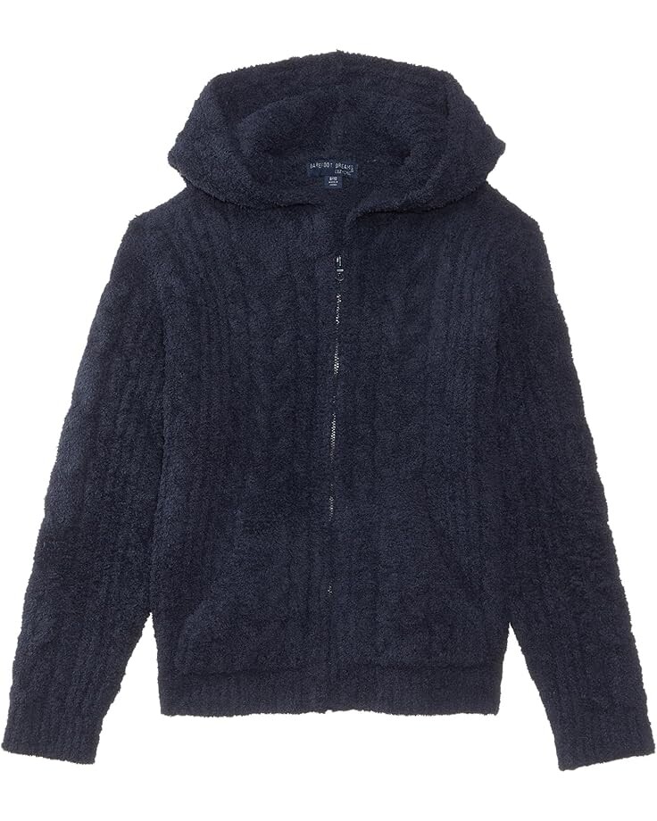 

Худи Barefoot Dreams Kids CozyChic Youth Cable Hoodie, цвет Indigo