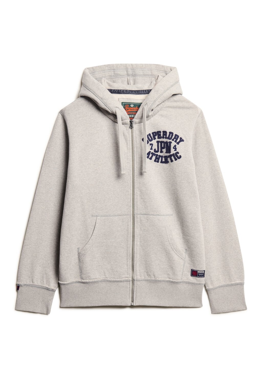 Толстовка на молнии Superdry, светло-серый — фото 2