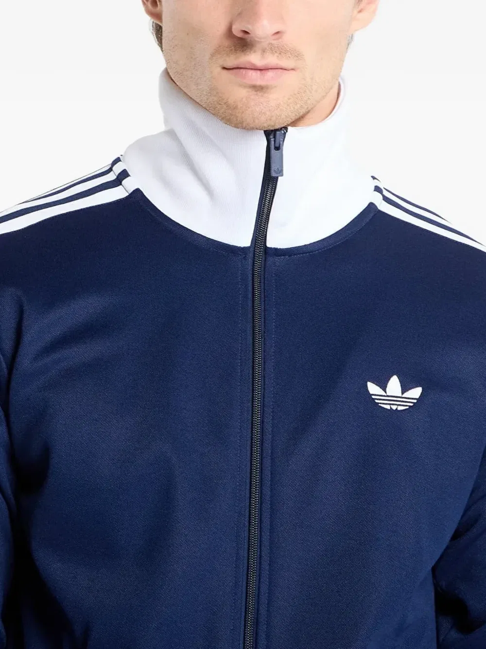 Свитшот на молнии Adidas, синий — фото 4