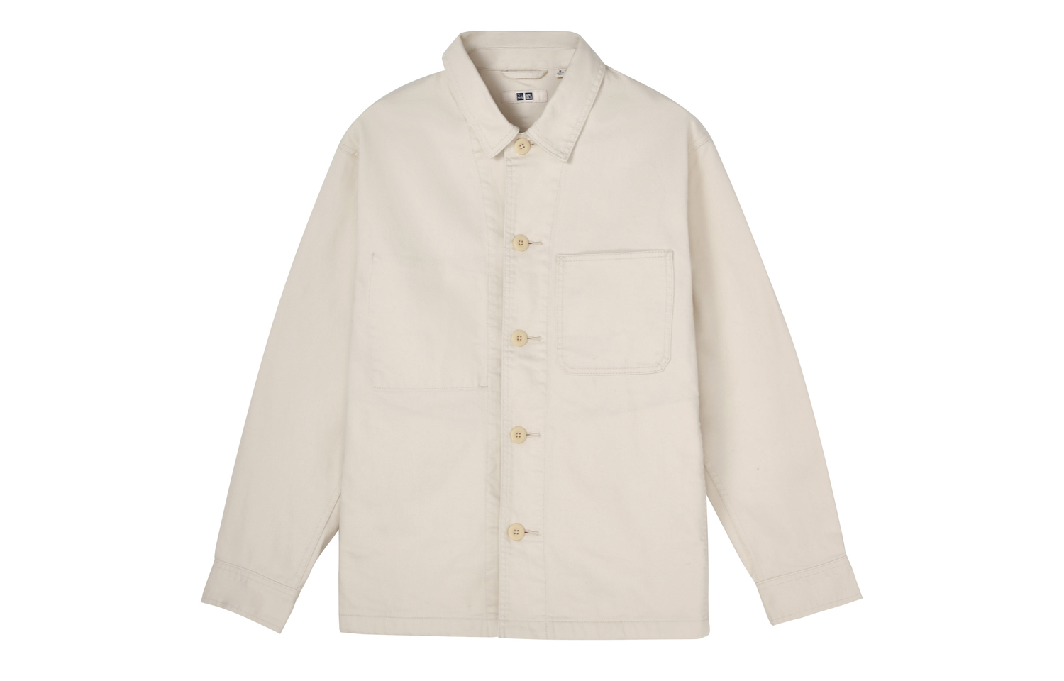 

UNIQLO Джинсовая куртка унисекс цвета айвори, Ivory