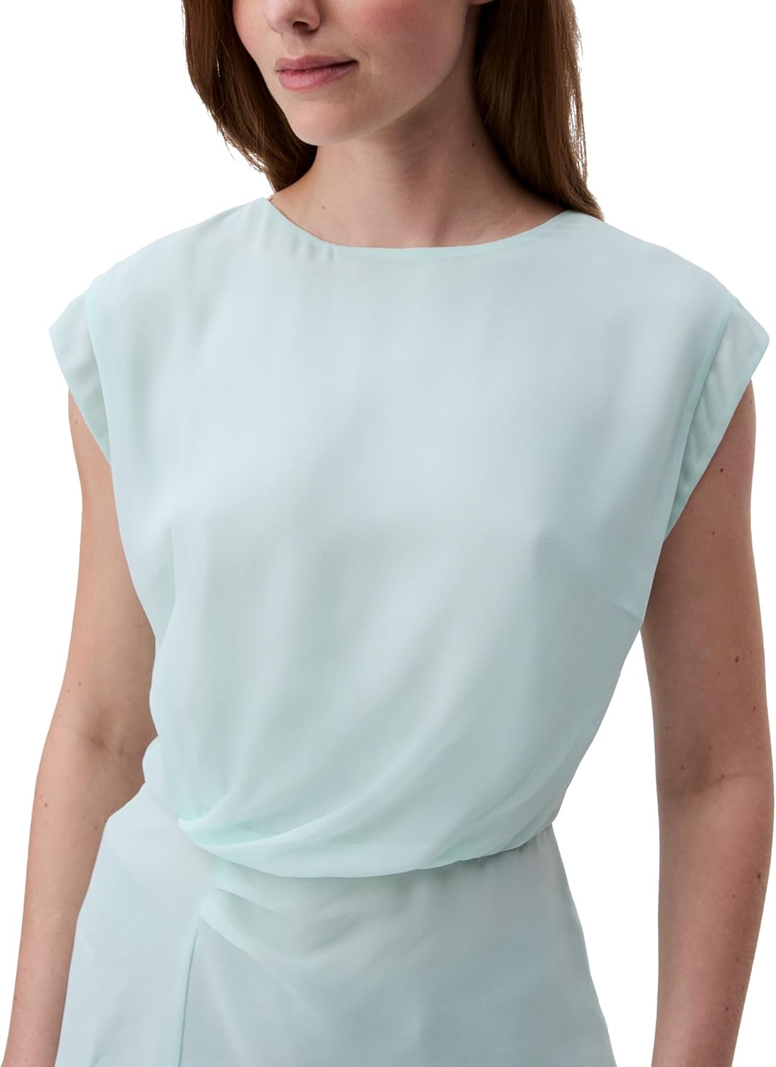 

Женская шифоновая блузка Calvin Klein с перекрученным спереди, Moonlight Jade