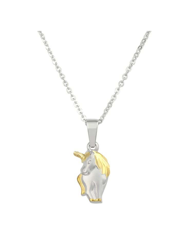 

Amor Колье с подвеской, серебро 925 пробы, частично покрытое двухцветным золотом