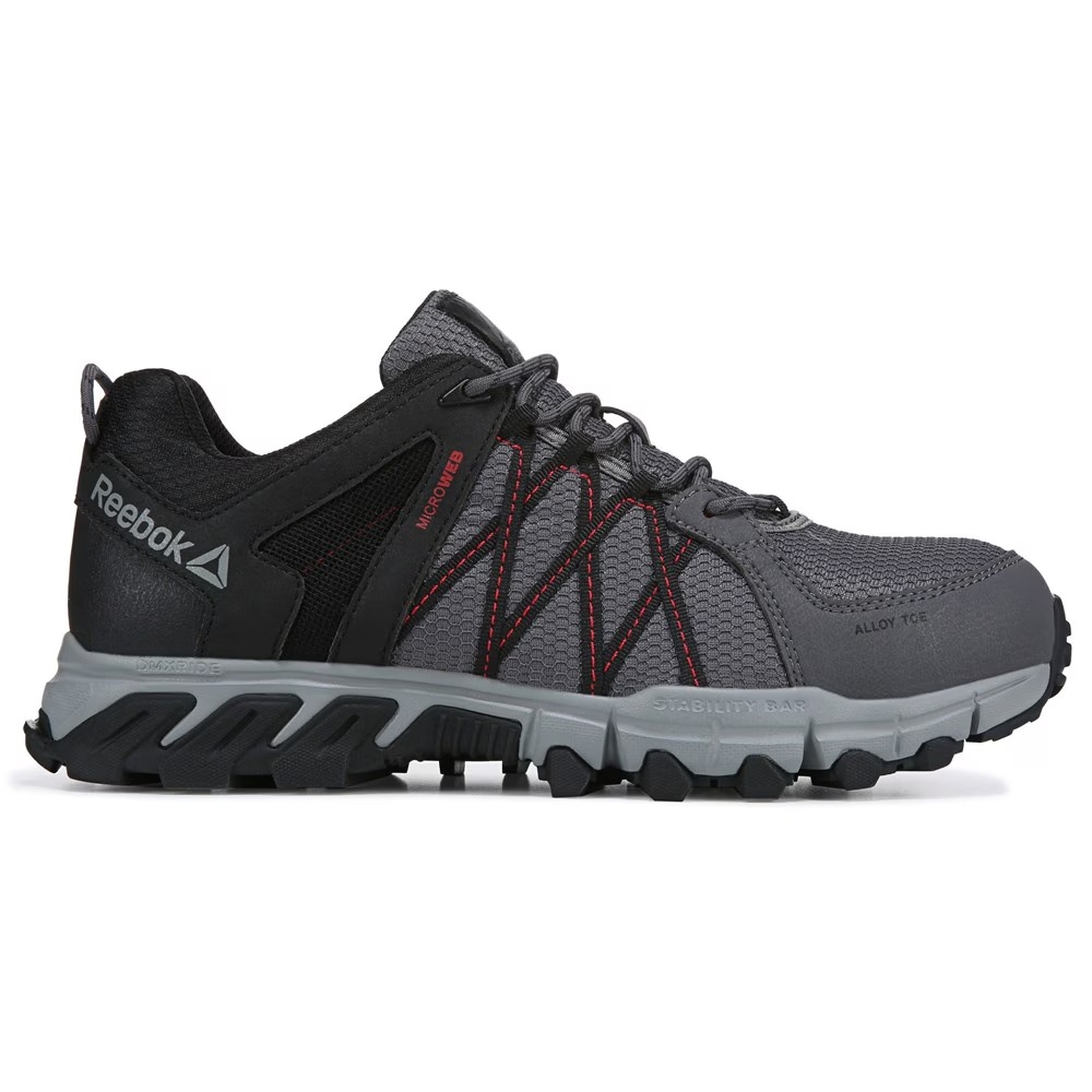 

Кроссовки для работы с защитным композитным носком Trailgrip Reebok Work, grey/black
