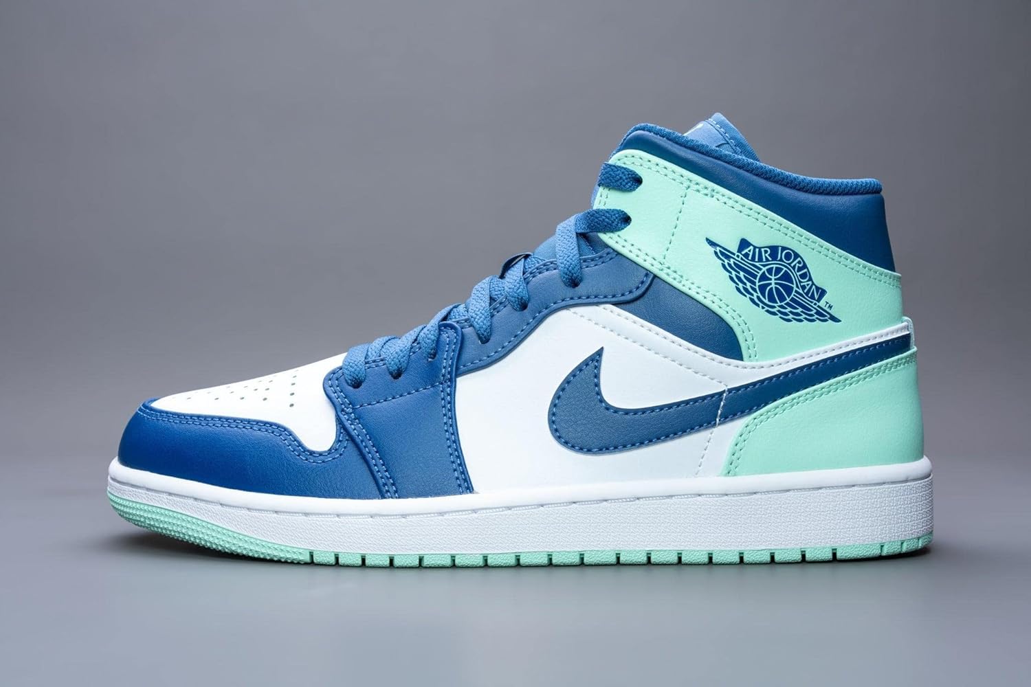 Кроссовки Jordan Air 1 Mid унисекс для взрослых, темно-синий — фото 4