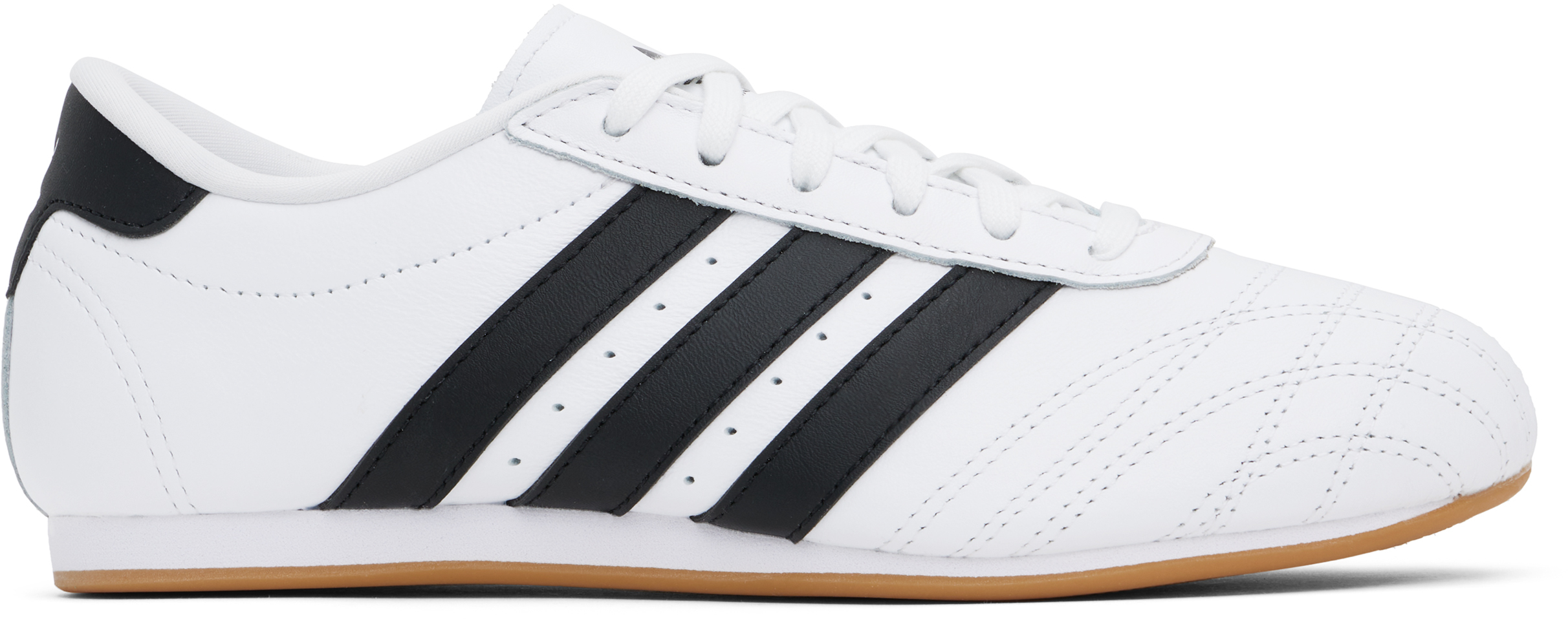 Бело-черные кроссовки для тхэквондо на шнуровке Adidas Originals, Cloud white/Core black/Gum