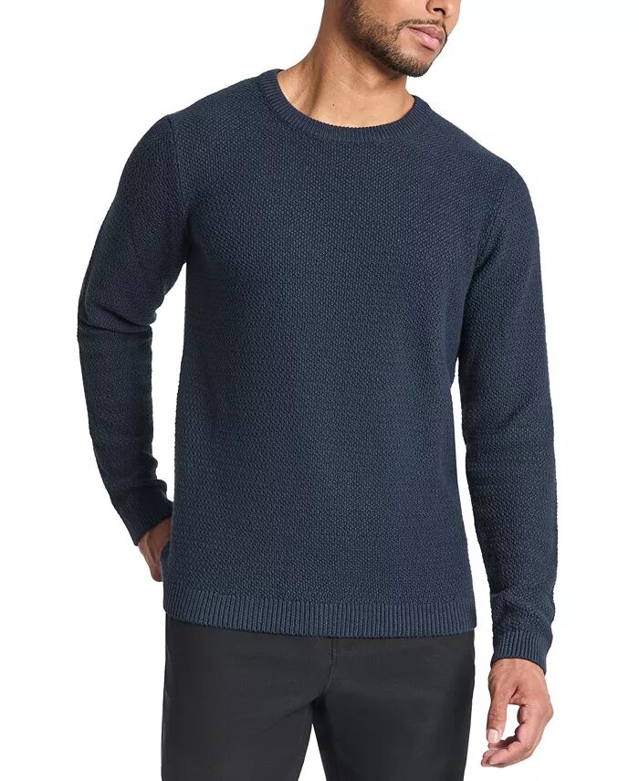

Мужской облегающий свитер Popcorn Crewneck Kenneth Cole, синий