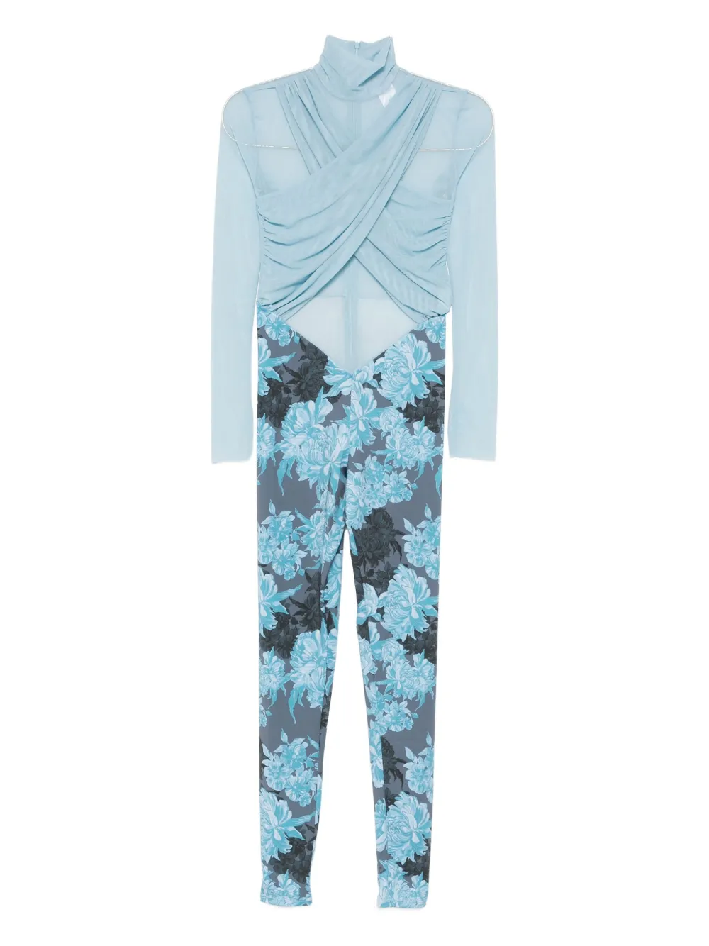 

Комбинезон с цветочным принтом Mazzei, синий