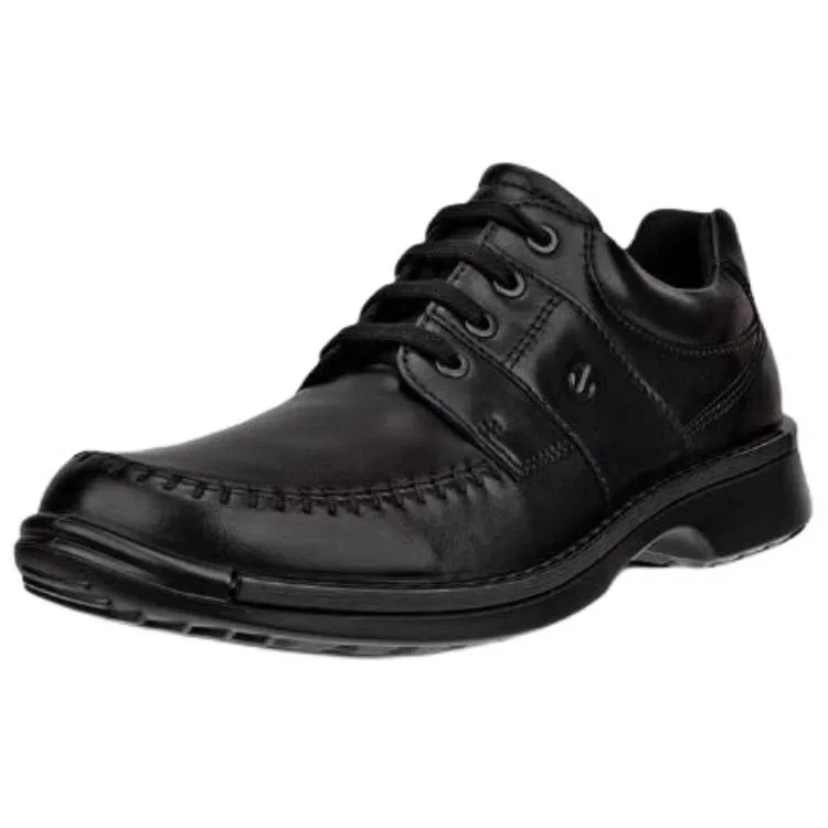Ecco Fusion Leather Casual Leather Shoes Men's Black — фото 3