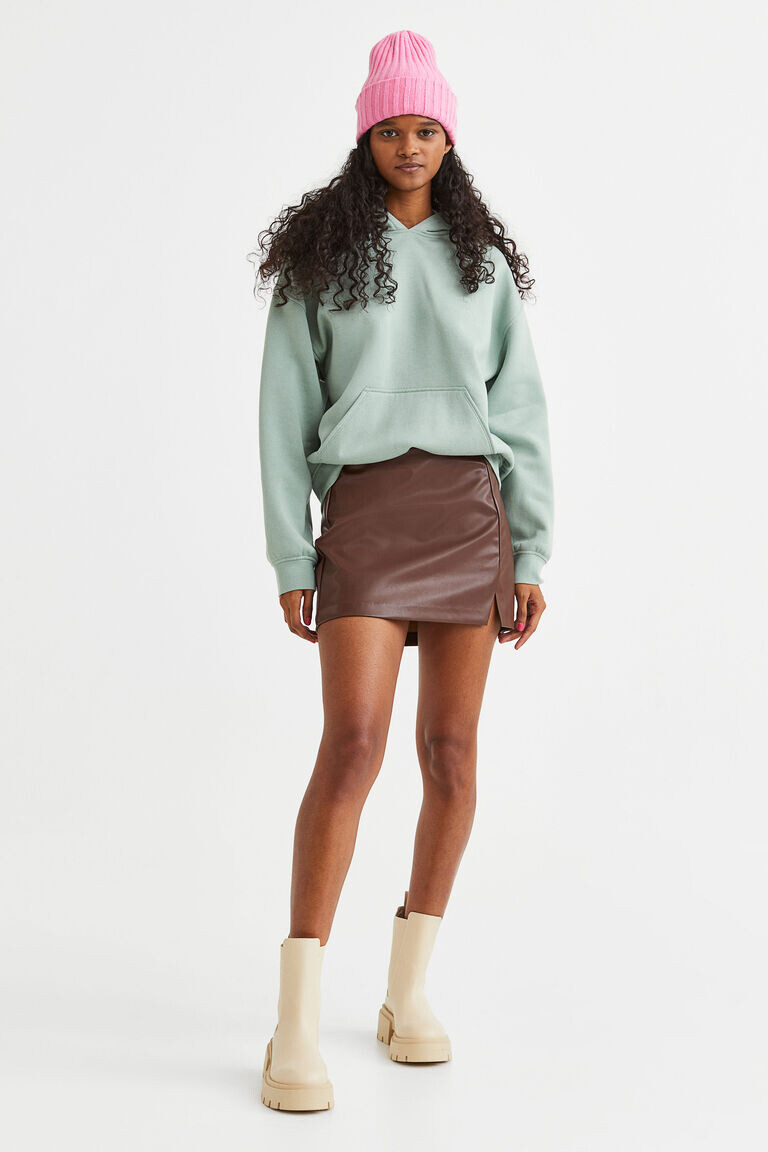 

Мини-юбка H&M, коричневый