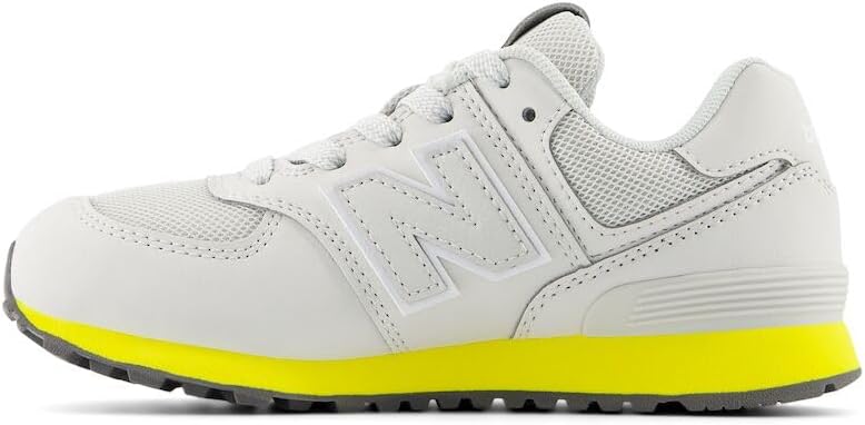 Кроссовки New Balance Kids' 574 V1 на шнуровке, серый — фото 2