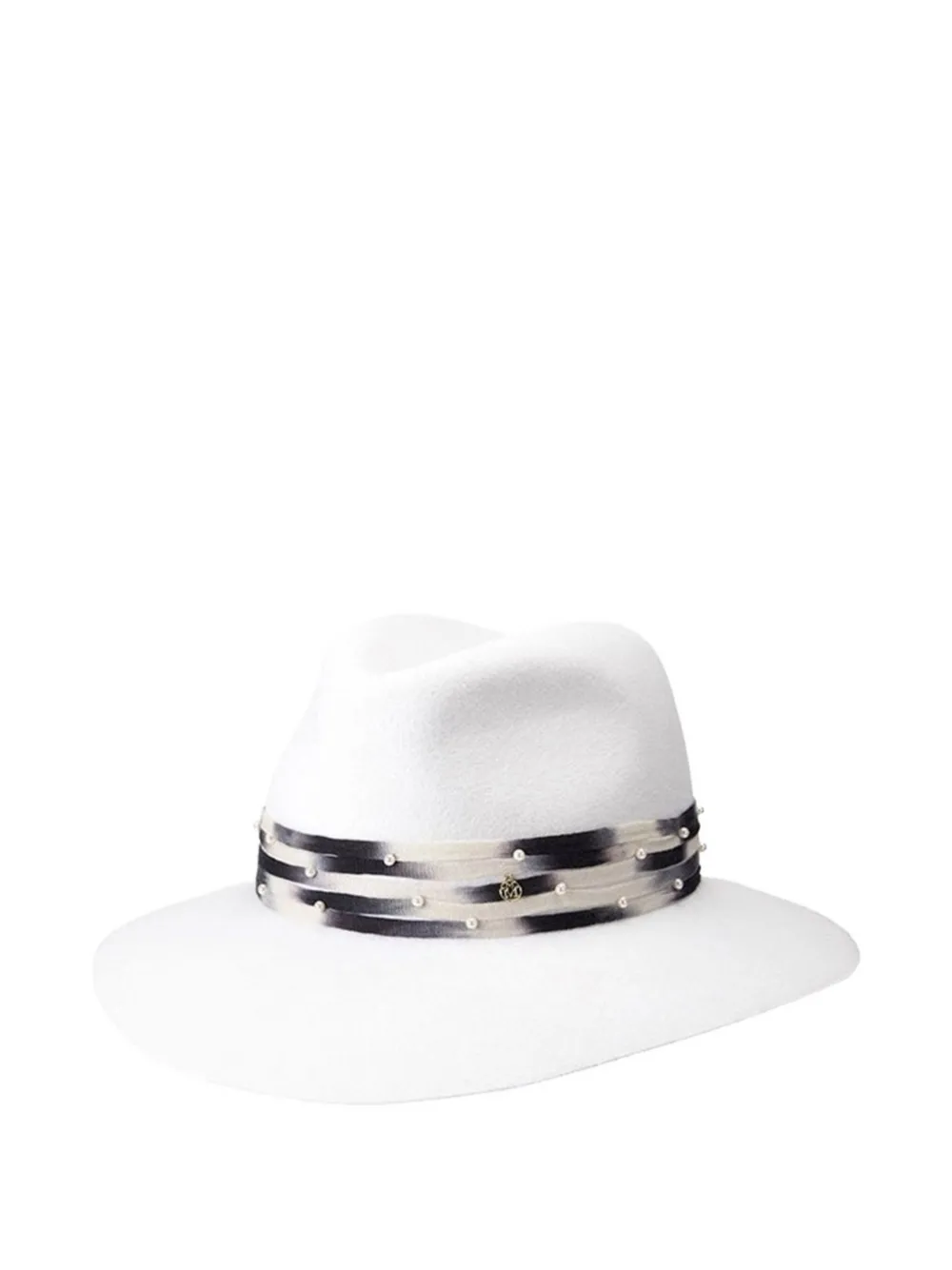 

Шляпа, украшенная жемчугом Maison Michel, белый
