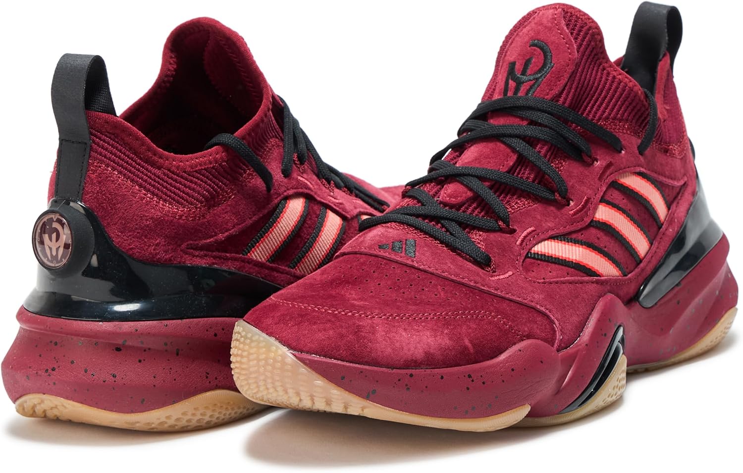 Кроссовки Adidas Унисекс для взрослых Mahomes 2 Impact FLX, черный/бордовый — фото 3