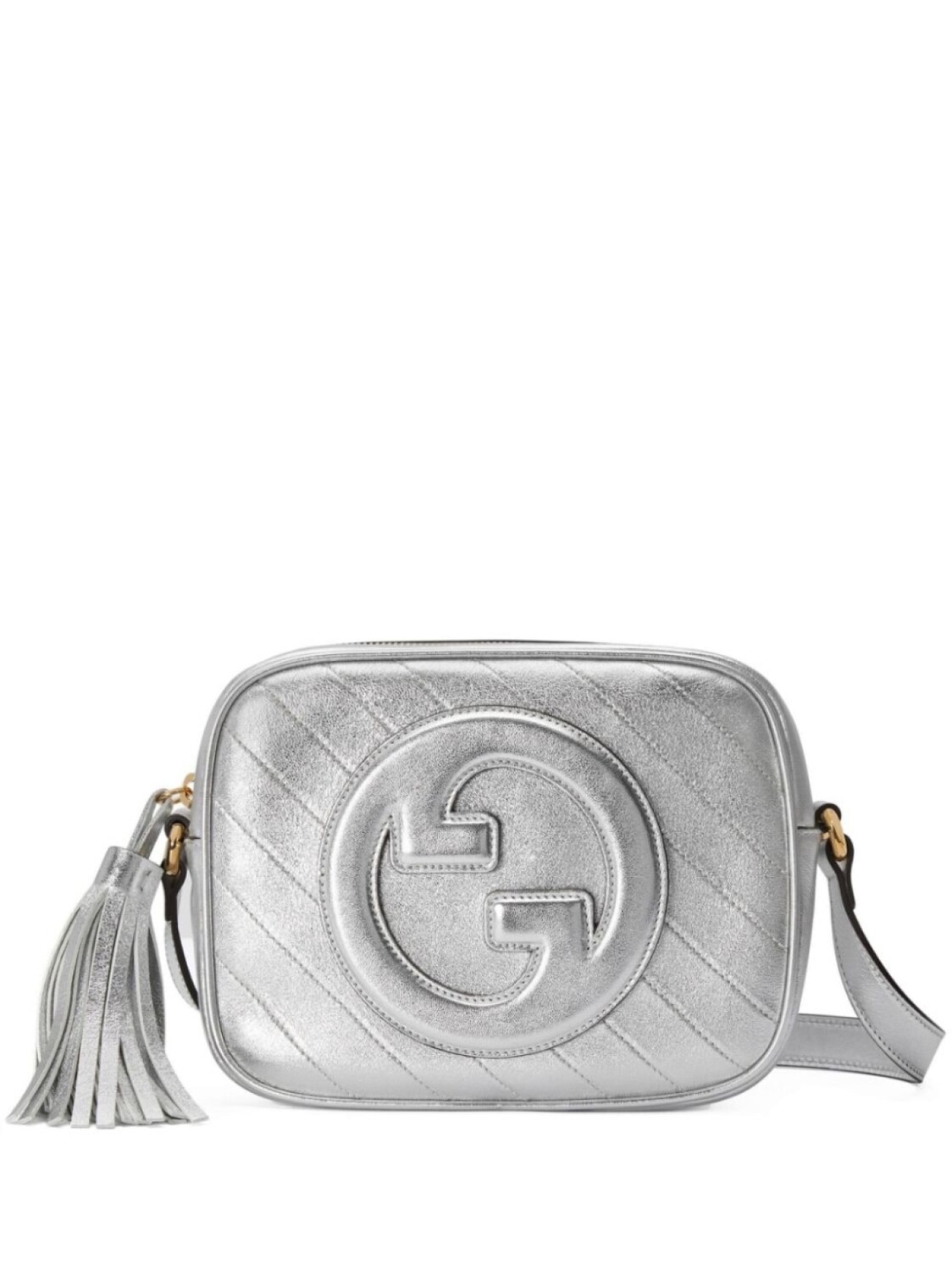 

Маленькая сумка Gucci Blondie, серебристый