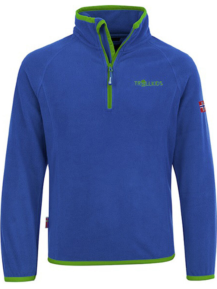 

Флисовая куртка Trollkids Fleecepullover Nordland, синий
